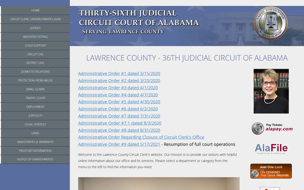 Lawrence County court booking disposition resource