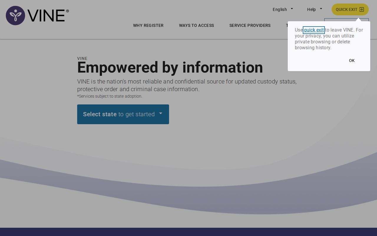 Lawrence County custody release notification resource
